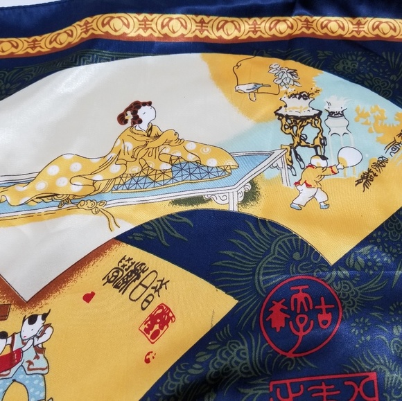 Asian themed scarf - Picture 7 of 8